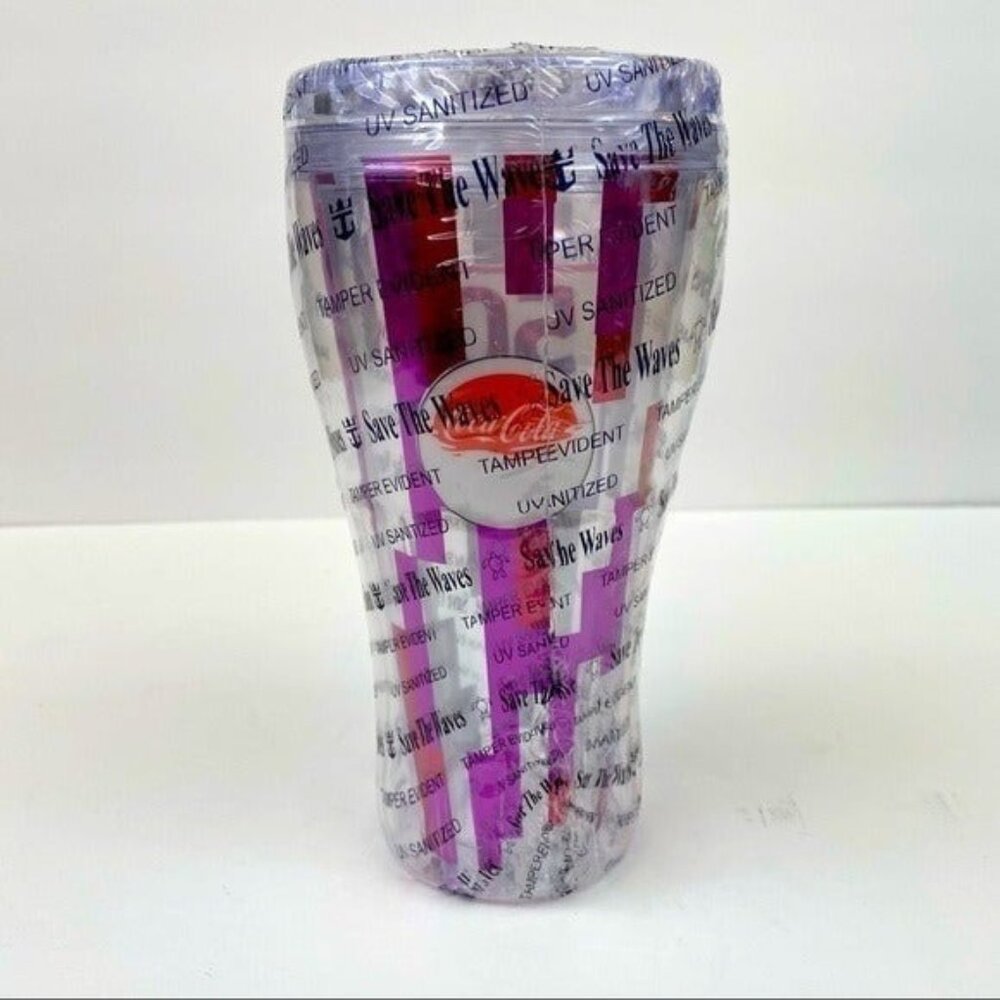 The Coca Cola Company 50 Years Bold 1969-2019 Cup Clear Purple 2017 Collectible